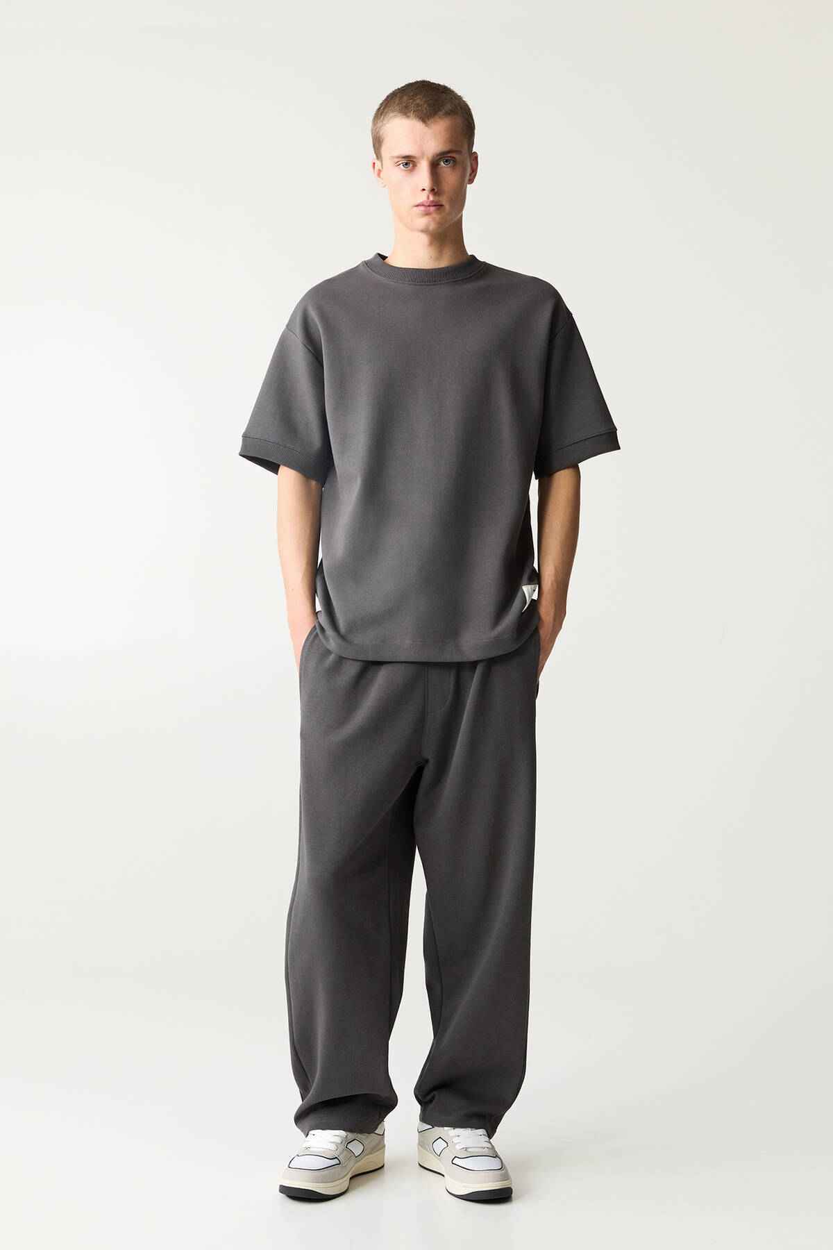 شلوار گرمکن پارچه ای اینترلاک