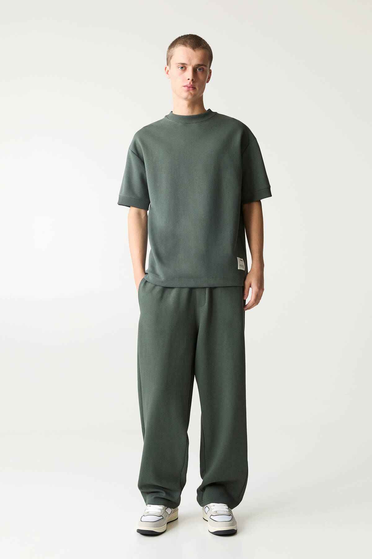 شلوار گرمکن پارچه ای اینترلاک