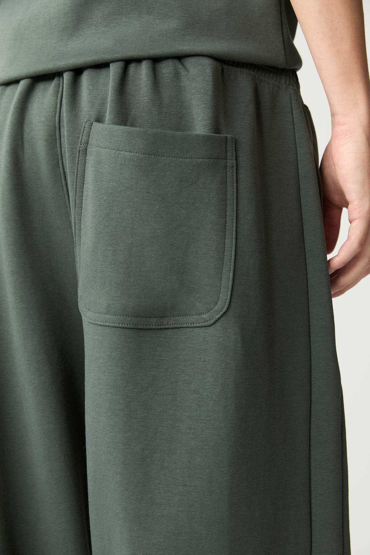 شلوار گرمکن پارچه ای اینترلاک