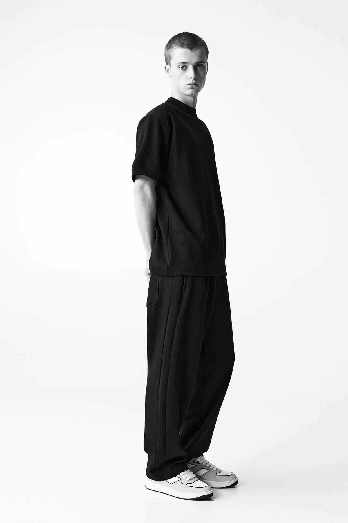 شلوار گرمکن پارچه ای اینترلاک