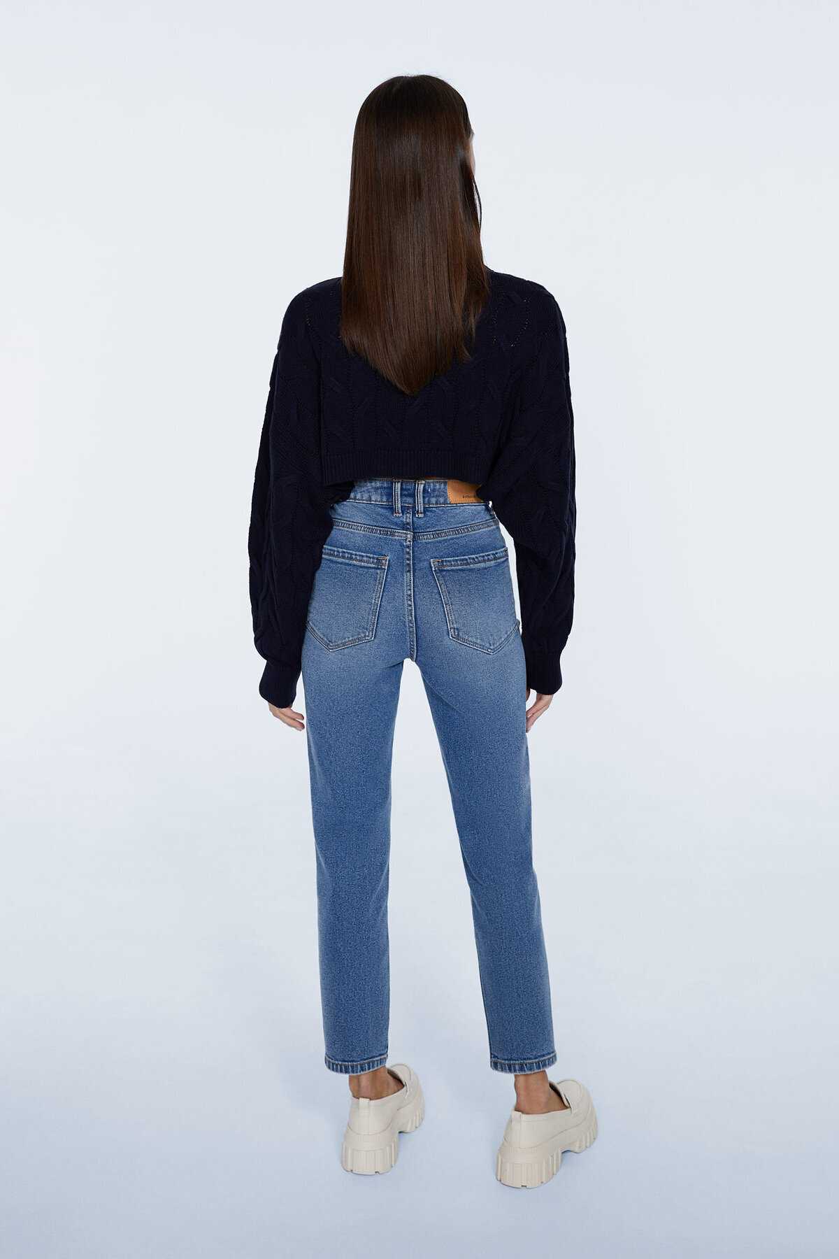 مامان ژان لباس باریک آبی زنانه