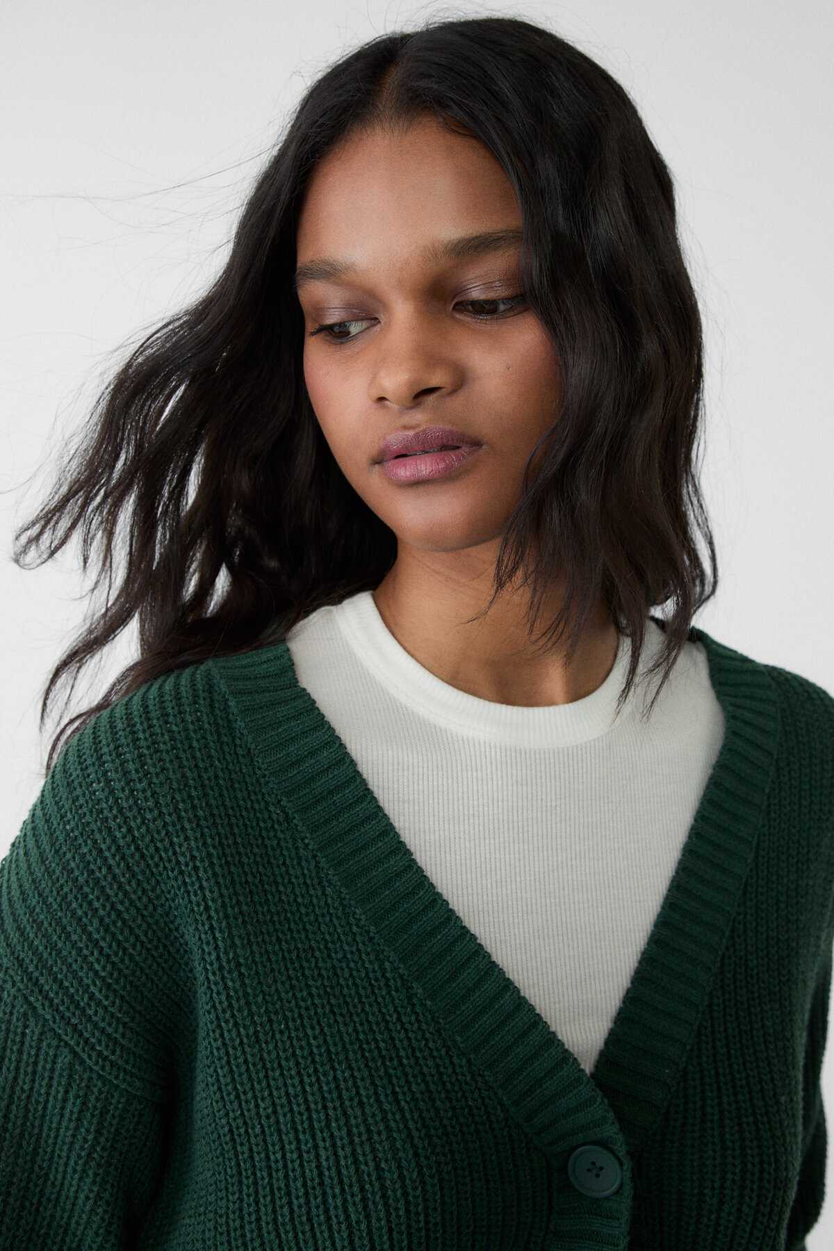 ژاکت بافتنی دکمه دار