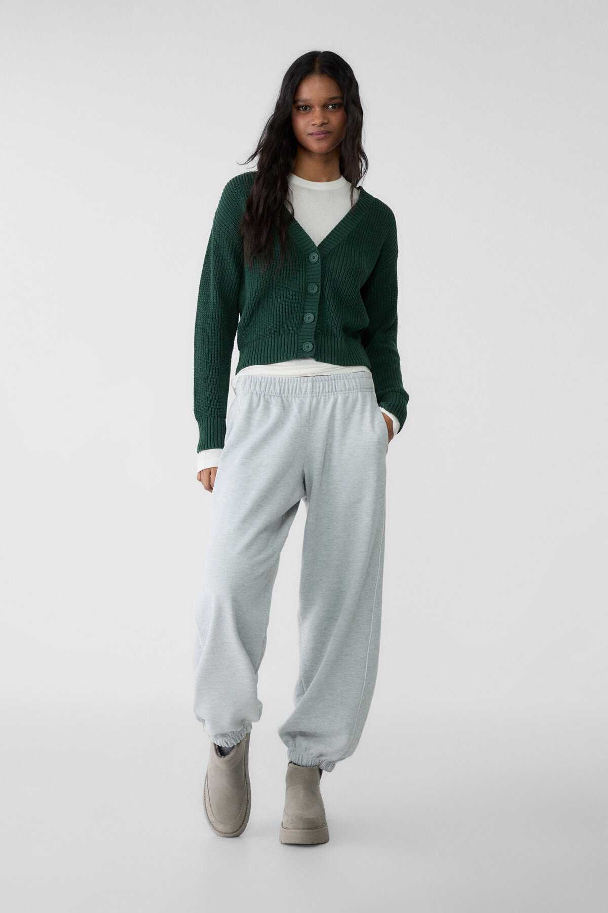 ژاکت بافتنی دکمه دار