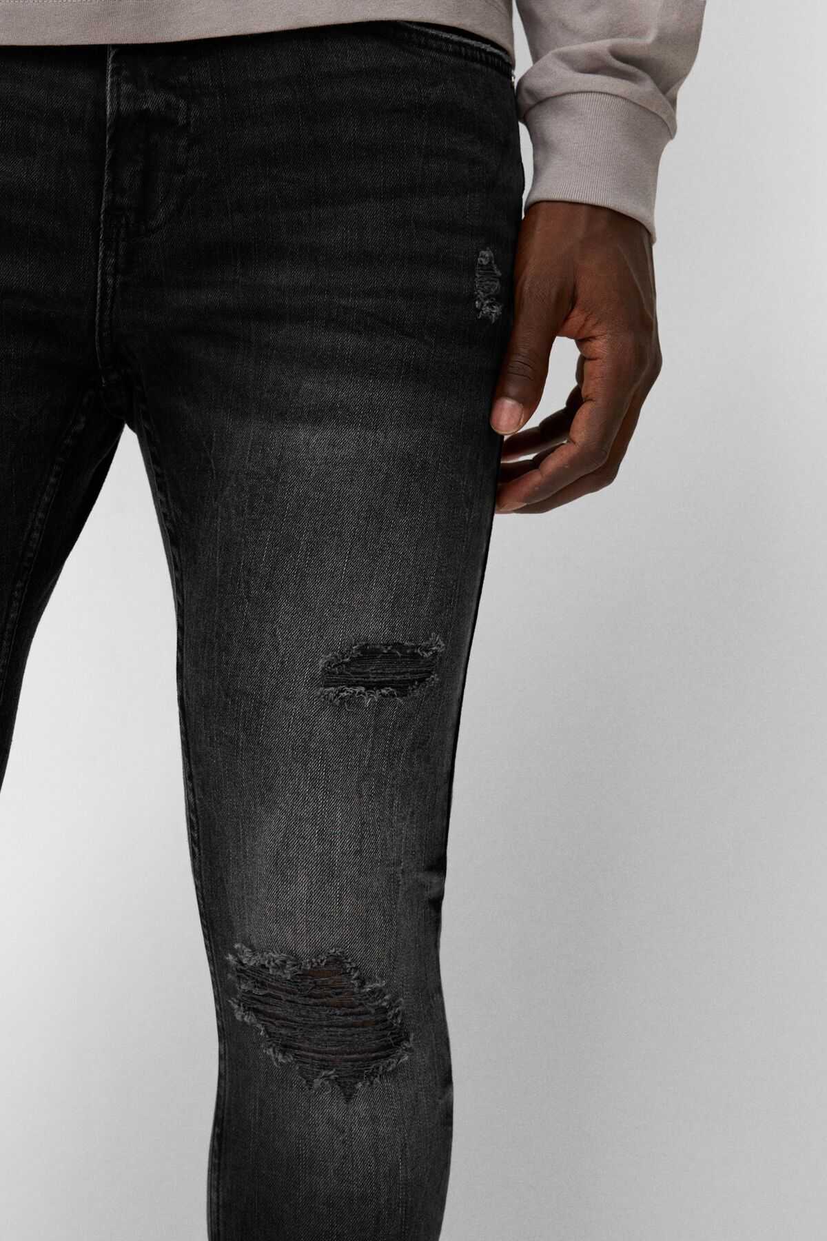 شلوار جین فوق العاده لاغر پریشان