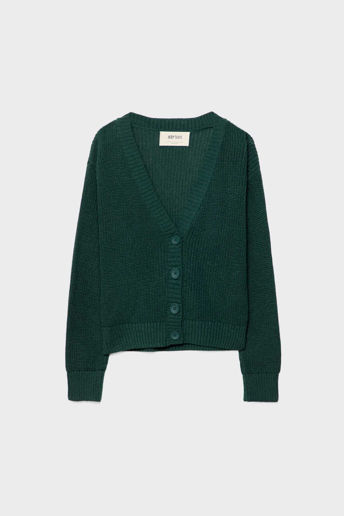 ژاکت بافتنی دکمه دار