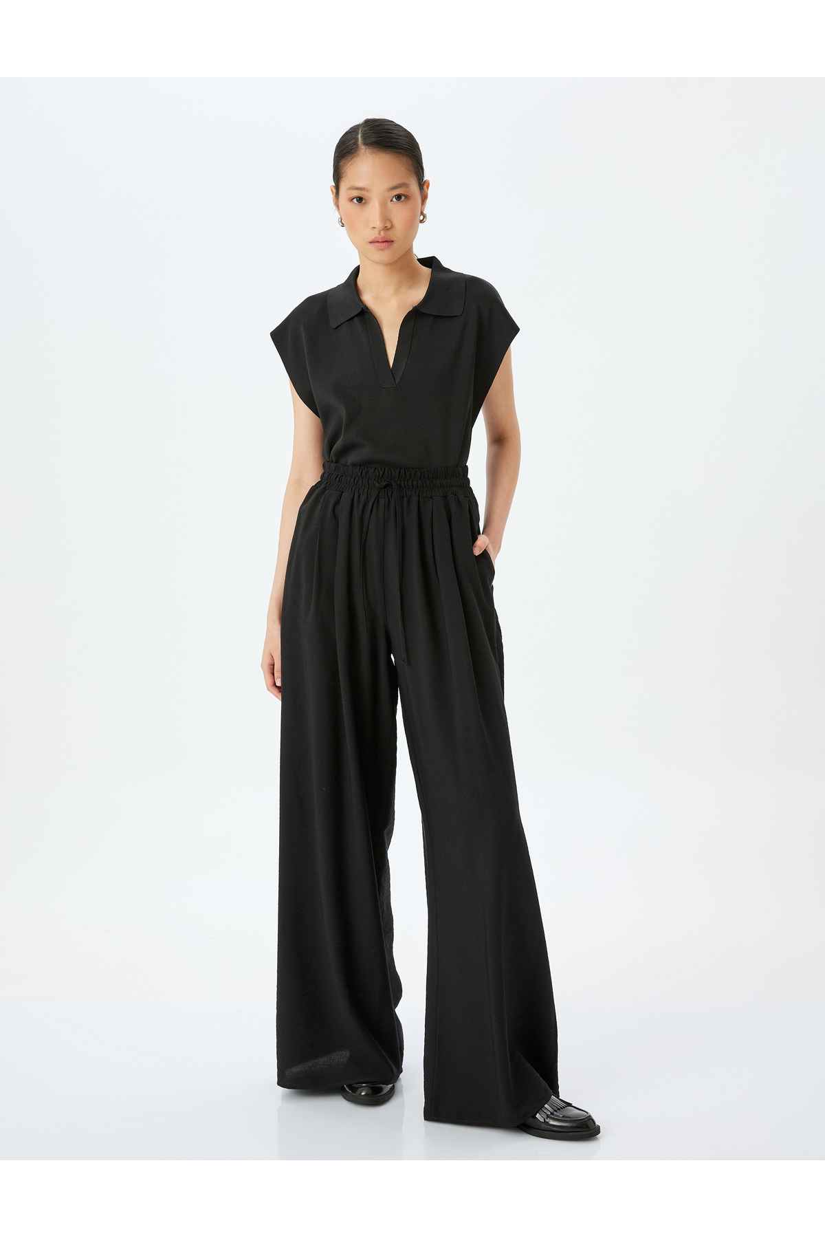 شلوار کمری با جیب گشاد الاستیک متناسب با کمر