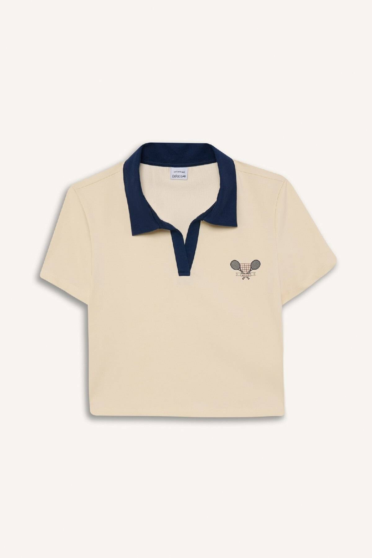 Defactofit استاندارد متناسب با آستین کوتاه ورزشکار چاپ شده