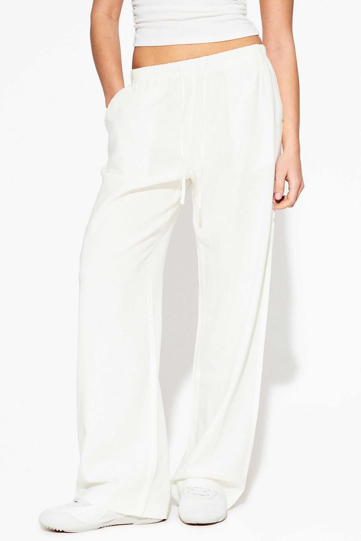 شلوار لاستیکی مخلوط و کمر