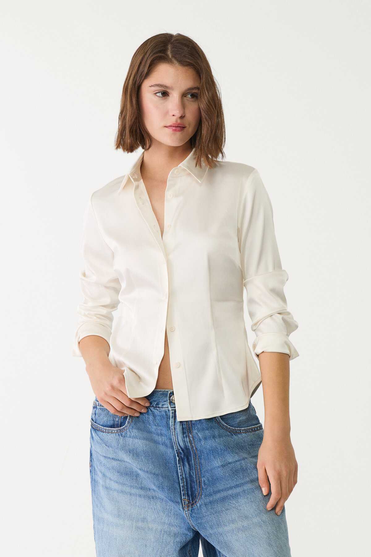 پیراهن ساتن متناسب با بدن