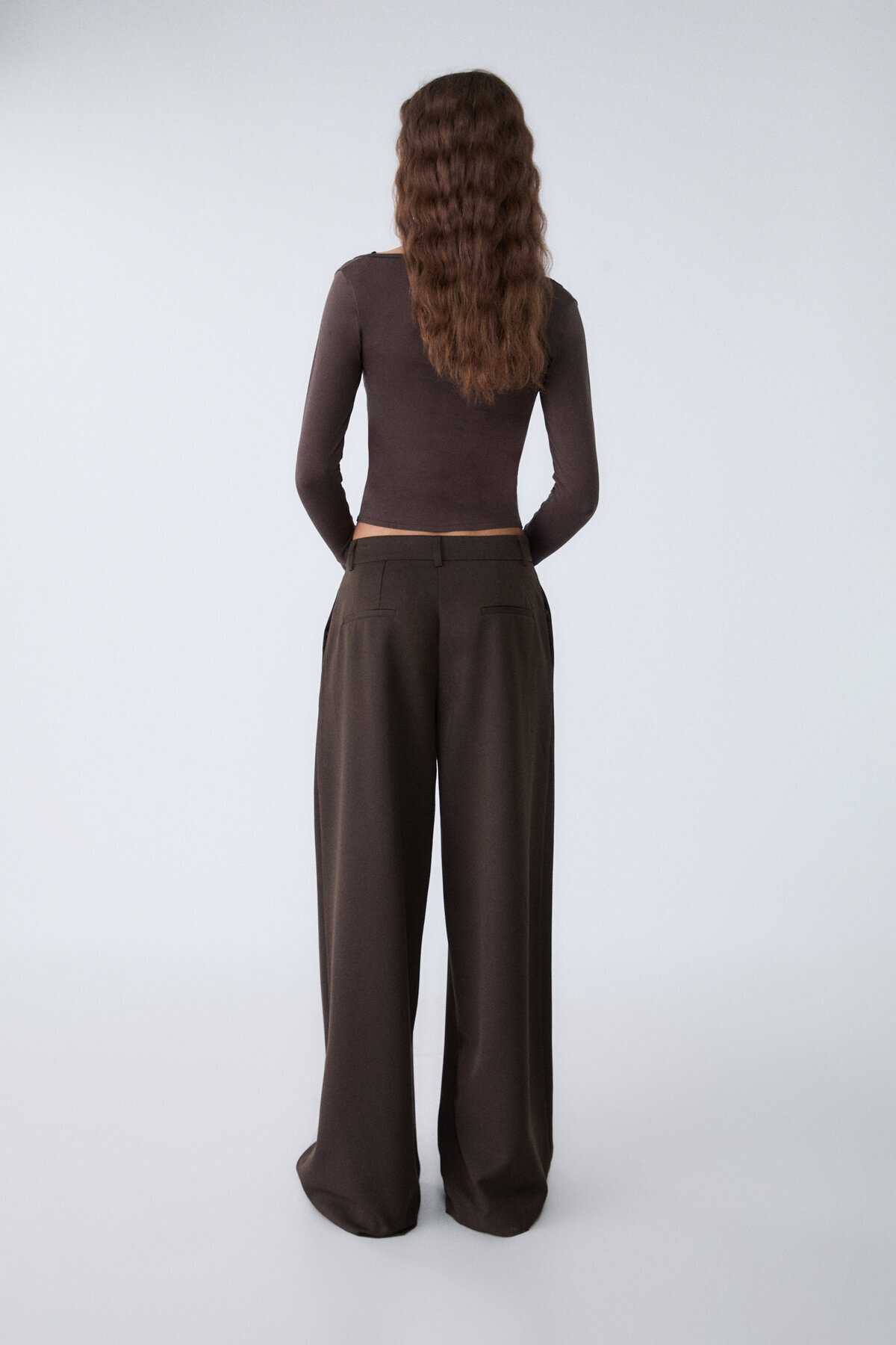 شلوار پارچه ای پاشی گسترده پودر