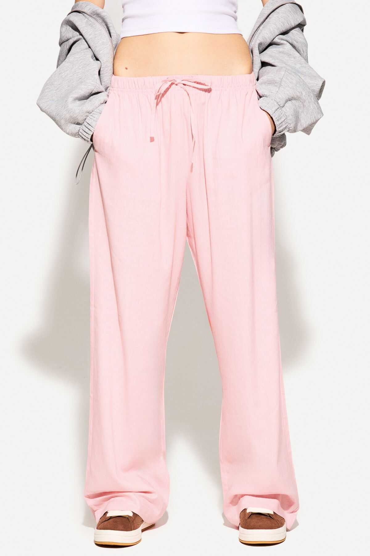 شلوار لاستیکی مخلوط و کمر