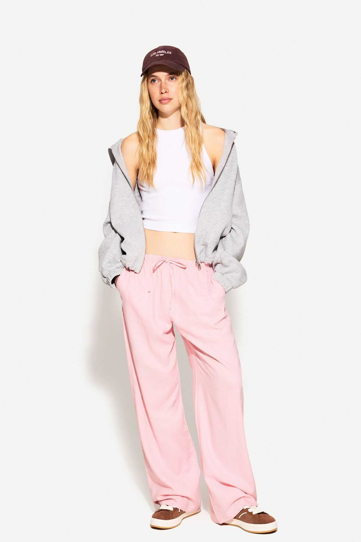 شلوار لاستیکی مخلوط و کمر