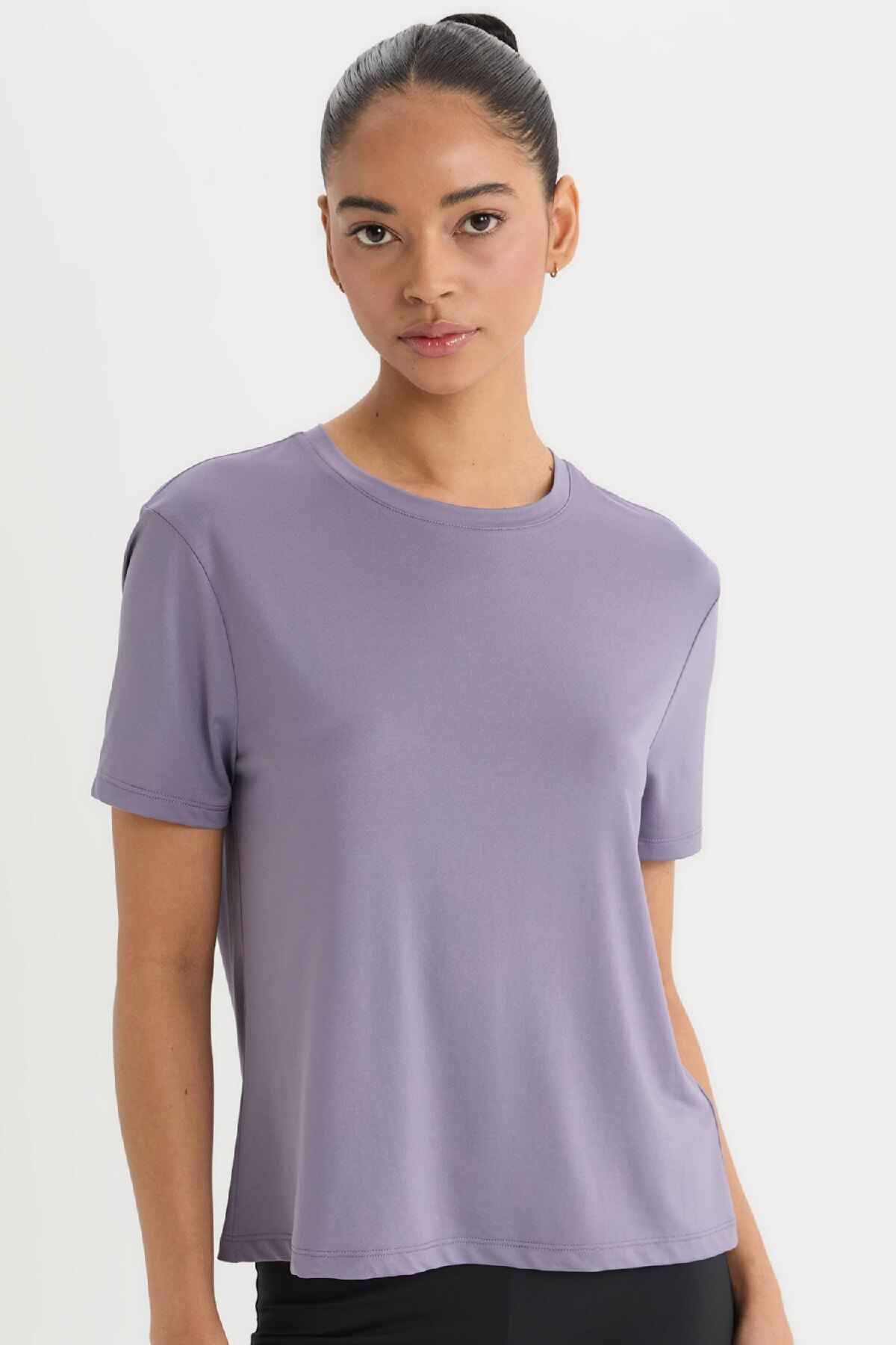 تیشرت آستین کوتاه اسپرت یقه اسپرت DeFactoFit استاندارد