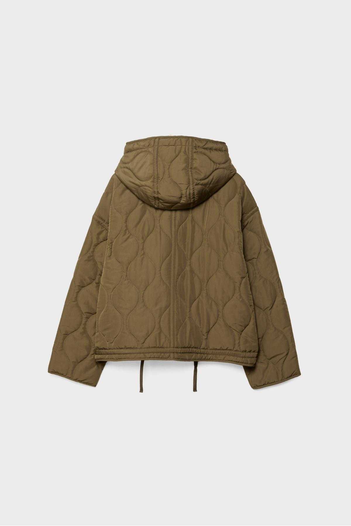 ژاکت پفی کلاهدار