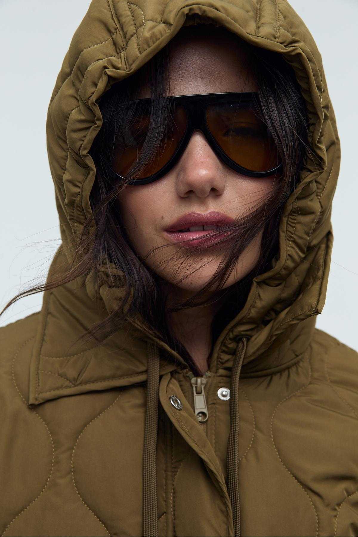 ژاکت پفی کلاهدار