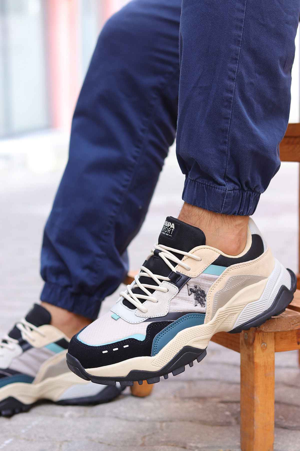 پایه. پولو اسن. کفش ورزشی مردانه خاکستری FELIX 4FX