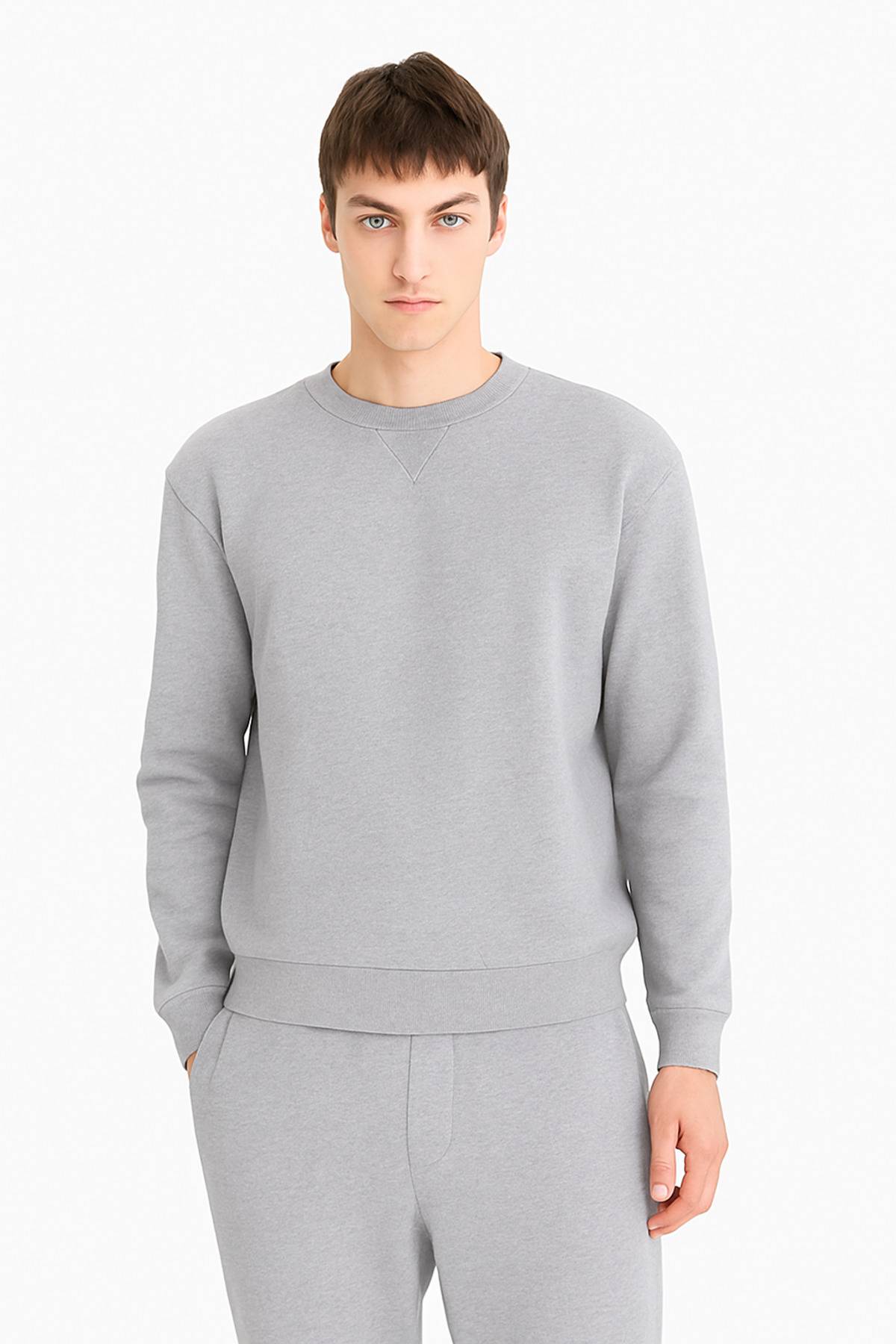 سویشرت باکسی فیت یقه پیکه E1519ax25sp