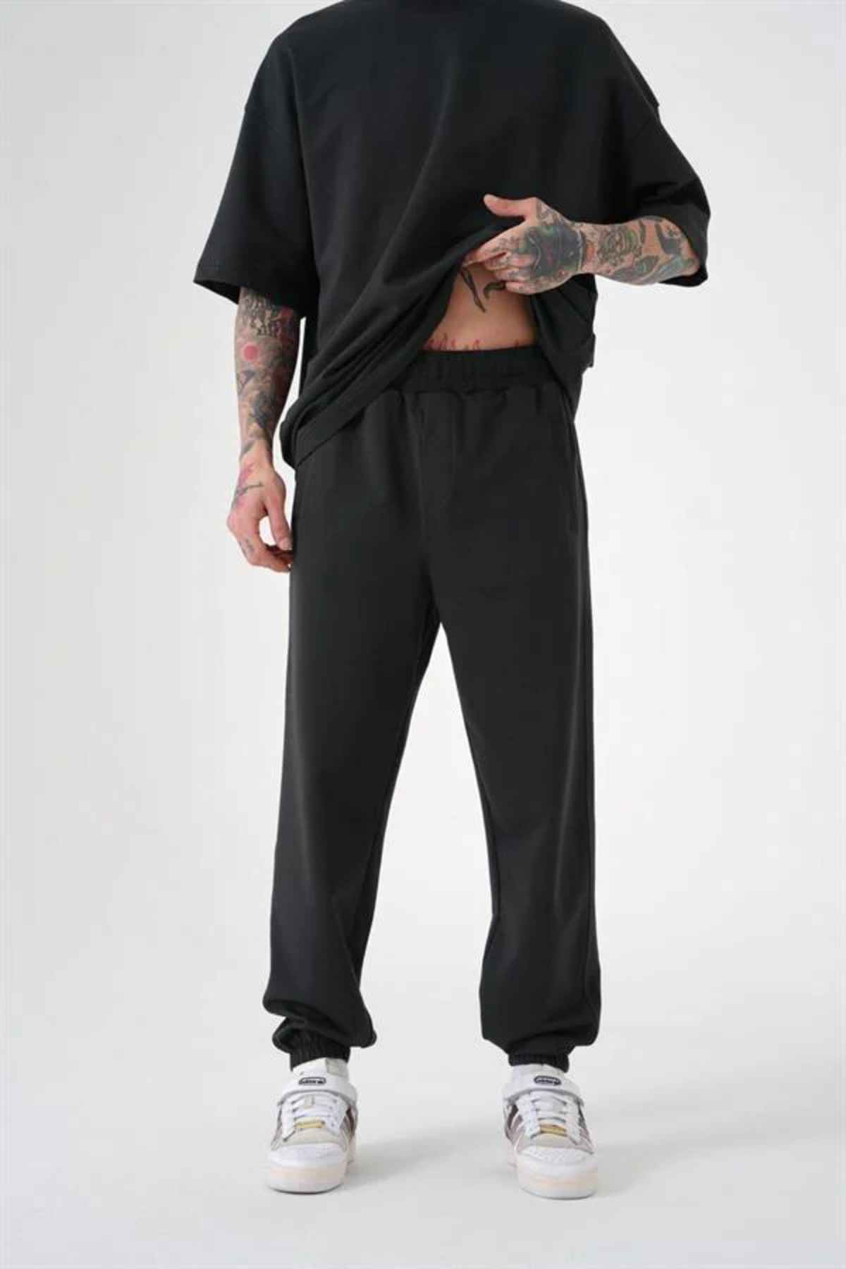 شلوار ورزشی ساده مردانه نارنجی جوگر