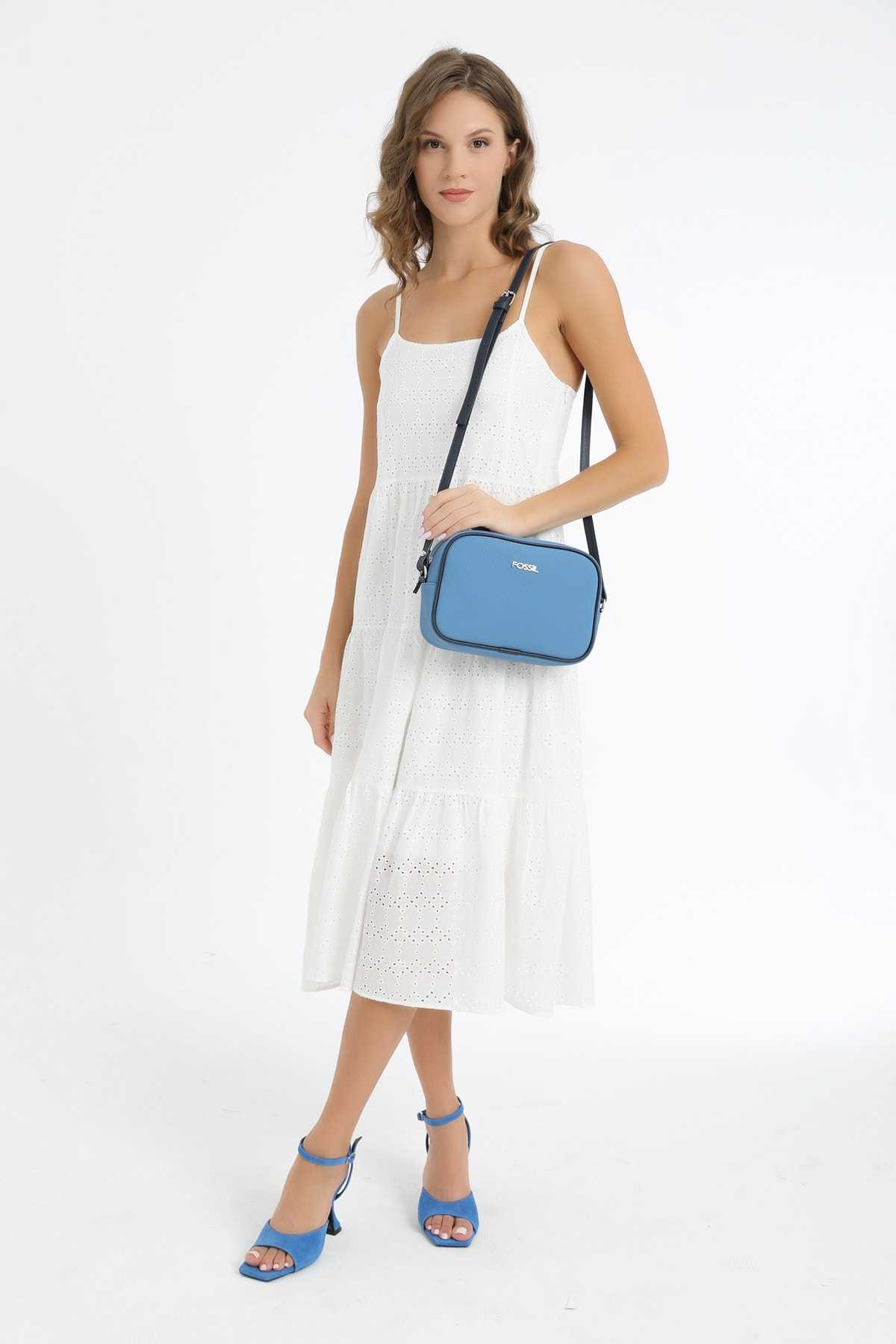 کیف شانه زنانه آبی